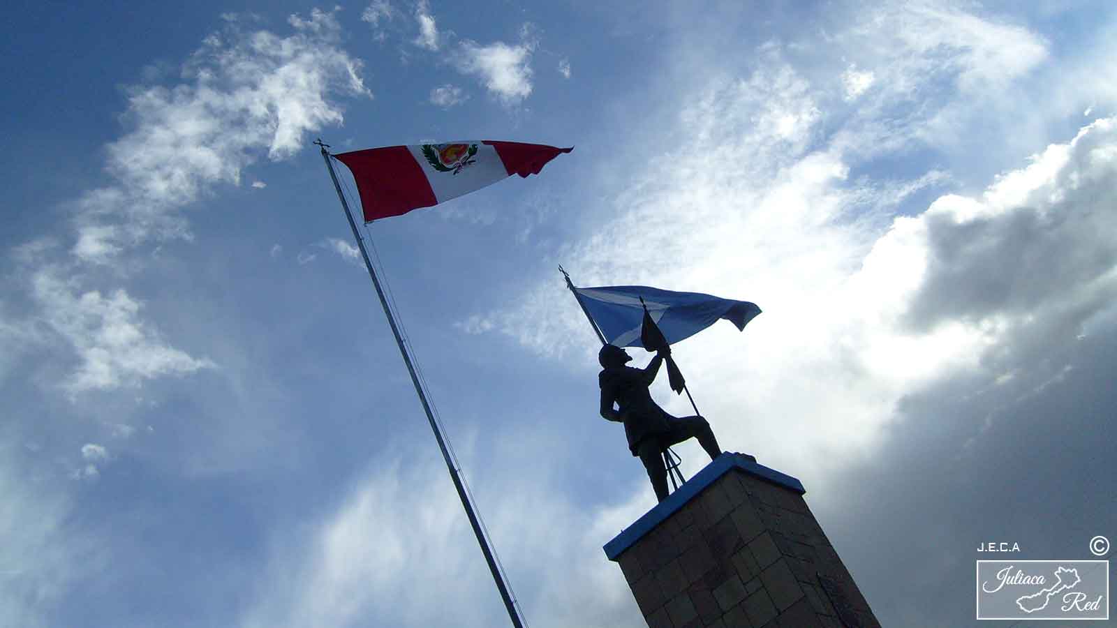 Monumento a Francisco Bolognesi, Cabana San Román