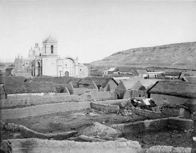 Foto antigua de la Iglesia Santa Catalina de Juliaca