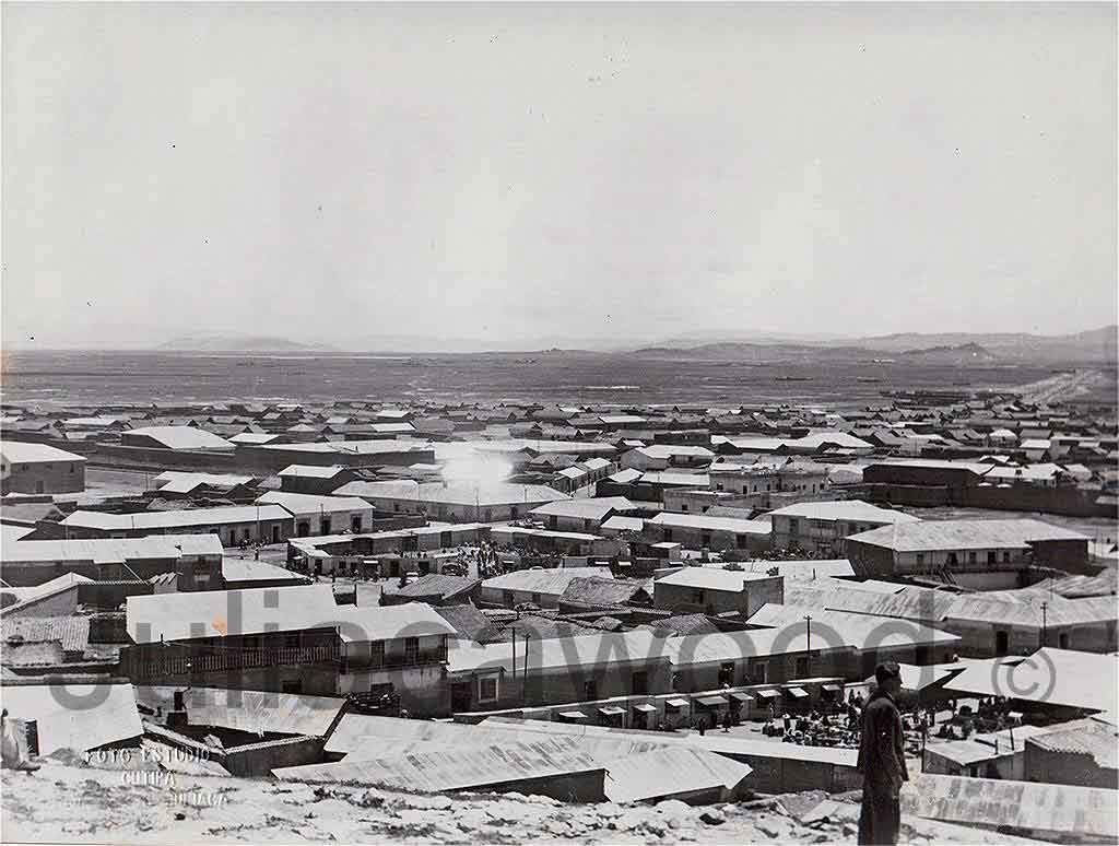 Vista Panorámica zona centrica de Juliaca de antaño, Año 1960